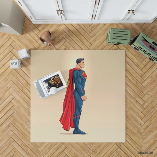 DC Superman Heroic Adventures Await Comic Rug