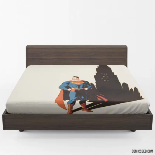 DC Superman Heroic Exploits Continue Comic Fitted Sheet