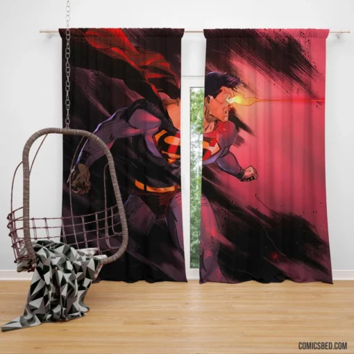 DC Superman Iconic Heroic Saga Comic Curtain