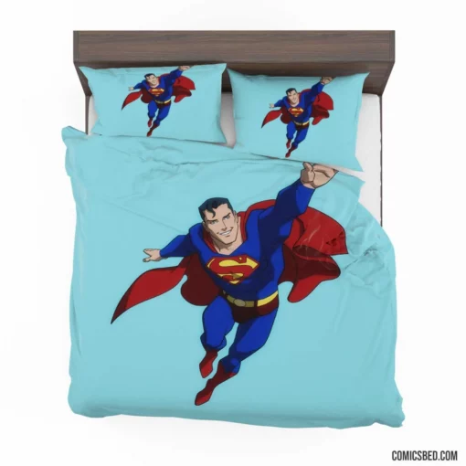 DC Superman Legendary Hero Soars Comic Bedding Set 1