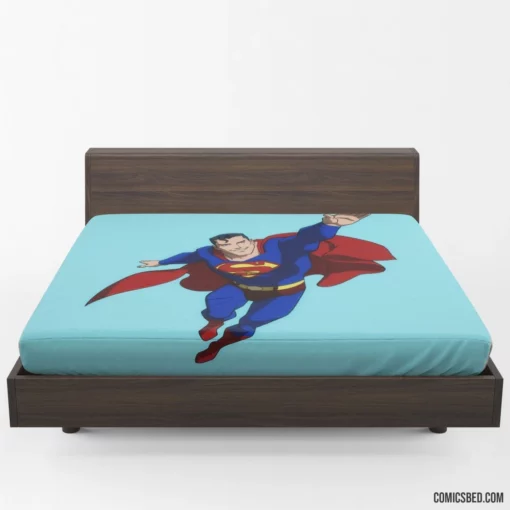 DC Superman Legendary Hero Soars Comic Fitted Sheet