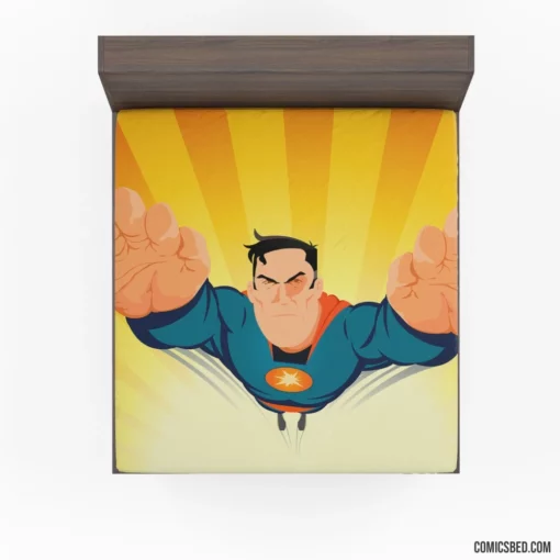 DC Superman Timeless Heroic Feats Comic Fitted Sheet 1