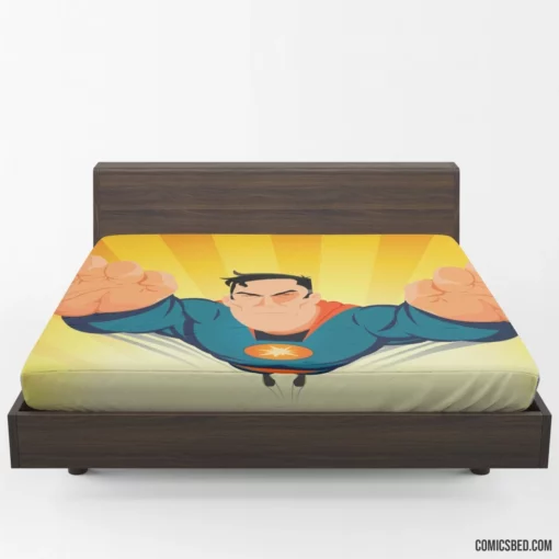 DC Superman Timeless Heroic Feats Comic Fitted Sheet