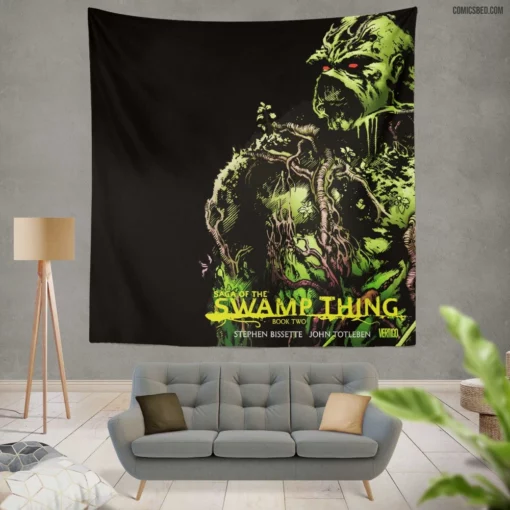 DC Swamp Thing Eerie Adventures Comic Wall Tapestry