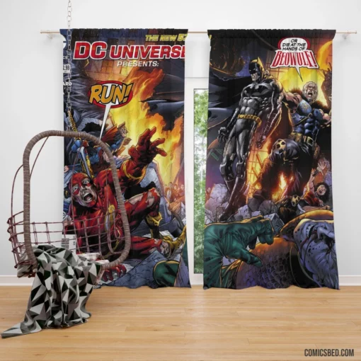 DC Universe Heroes Assemble Comic Curtain