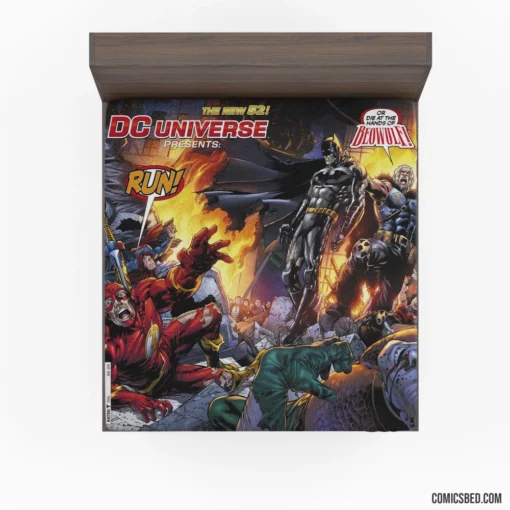 DC Universe Heroes Assemble Comic Fitted Sheet 1