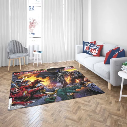 DC Universe Heroes Assemble Comic Rug 2