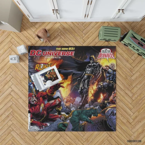 DC Universe Heroes Assemble Comic Rug