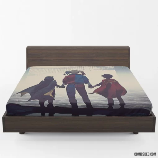 DCeased Harley Quinn Mischievous Trio Comic Fitted Sheet