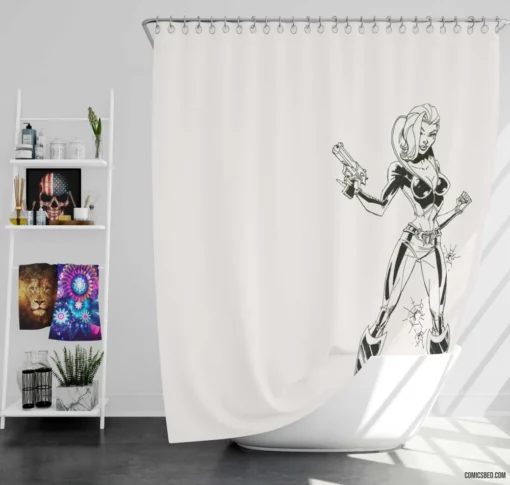 Danger Girl Adventurous Spies Comic Shower Curtain