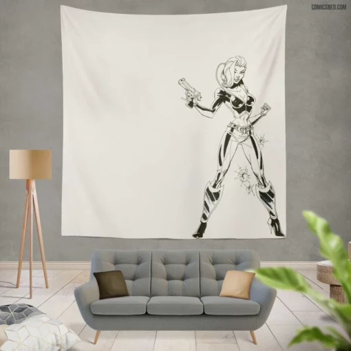 Danger Girl Adventurous Spies Comic Wall Tapestry