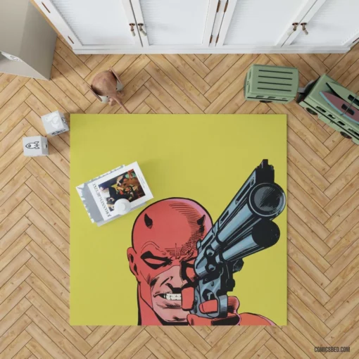 Daredevil Blind Hero Comic Rug