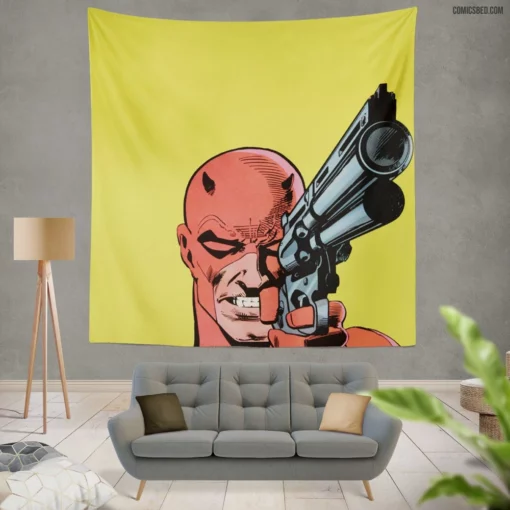 Daredevil Blind Hero Comic Wall Tapestry