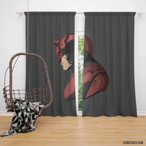 Daredevil Chronicles Marvel Devilish Hero Comic Curtain