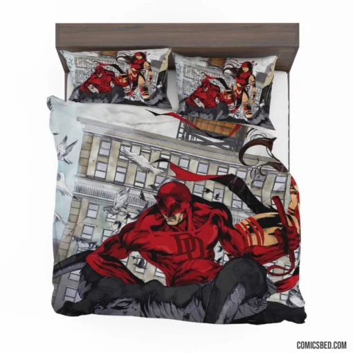 Daredevil & Elektra Marvel Matt Murdock Comic Bedding Set 1