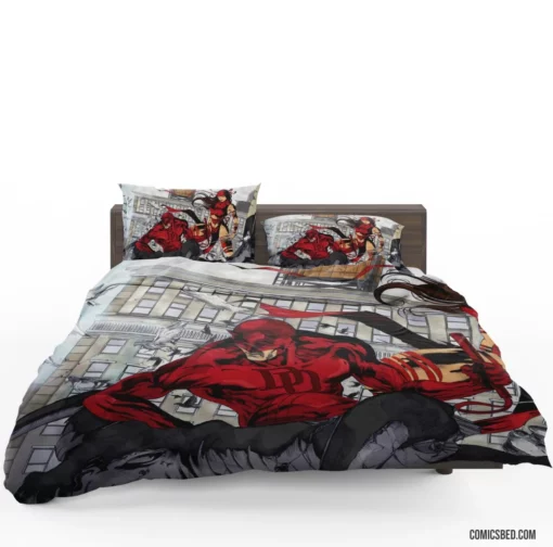 Daredevil & Elektra Marvel Matt Murdock Comic Bedding Set