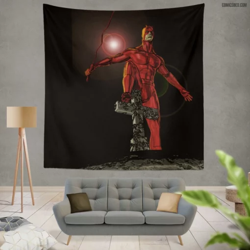 Daredevil Epic Quest for Justice Comic Wall Tapestry