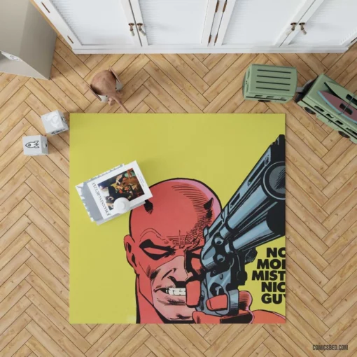 Daredevil Guardian Devil of Hell Kitchen Comic Rug