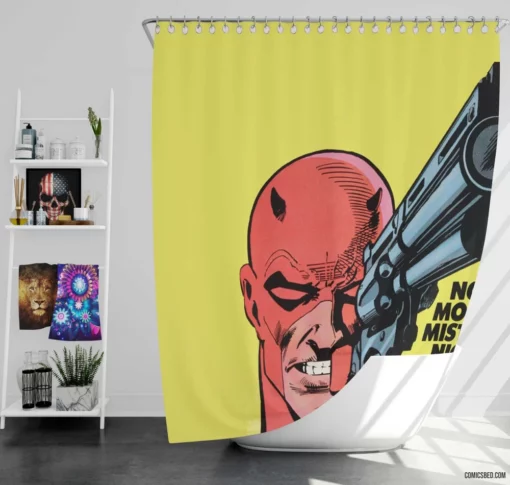 Daredevil Guardian Devil of Hell Kitchen Comic Shower Curtain