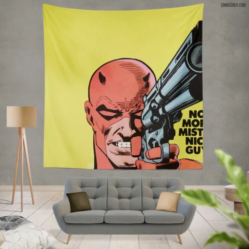 Daredevil Guardian Devil of Hell Kitchen Comic Wall Tapestry