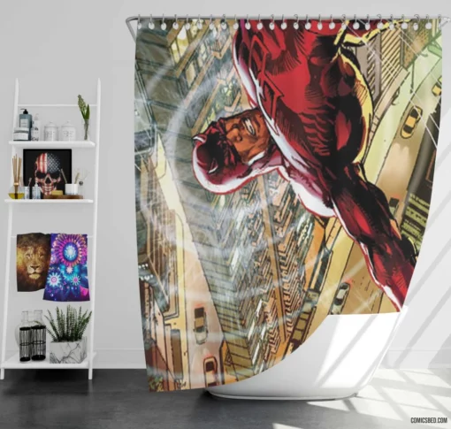 Daredevil Guardian of Hell Kitchen Comic Shower Curtain