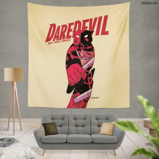 Daredevil Hell Kitchen Avenger Comic Wall Tapestry