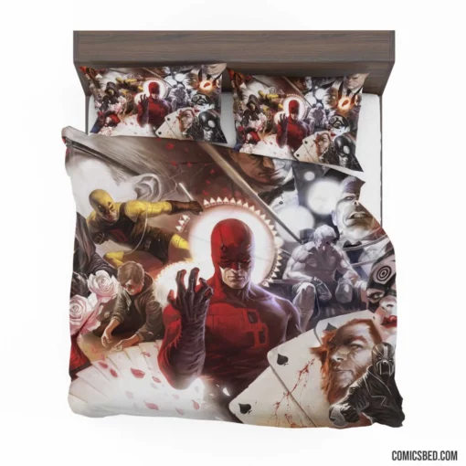 Daredevil & Iron Fist Elektra Bullseye Comic Bedding Set 1