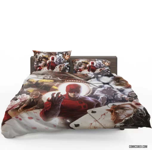 Daredevil & Iron Fist Elektra Bullseye Comic Bedding Set