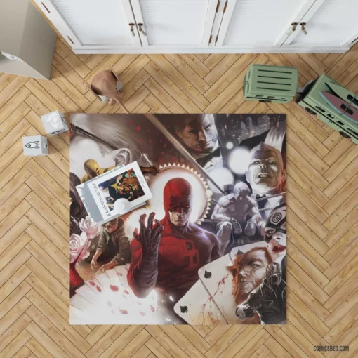 Daredevil & Iron Fist Elektra Bullseye Comic Rug