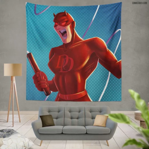 Daredevil Legacy Marvel Urban Avenger Comic Wall Tapestry