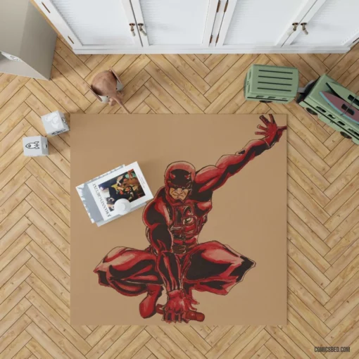 Daredevil Matt Murdock Journey Comic Rug