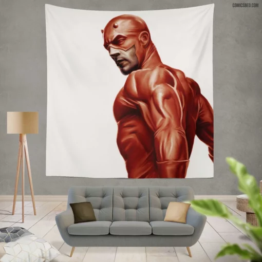 Daredevil Matt Murdock Pursuit Comic Wall Tapestry