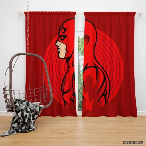 Daredevil Minimalist Marvel Hero Comic Curtain