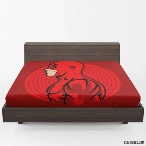 Daredevil Minimalist Marvel Hero Comic Fitted Sheet