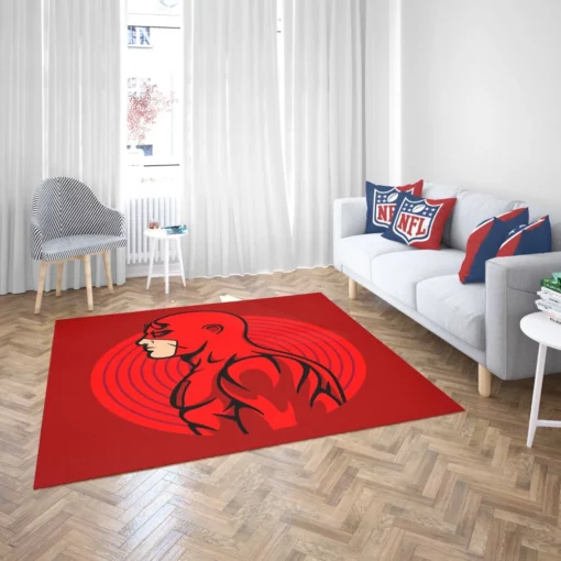 Daredevil Minimalist Marvel Hero Comic Rug 2