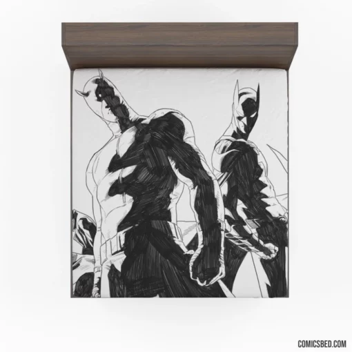 Daredevil Punisher Batman The Question DC Heroes Comic Fitted Sheet 1