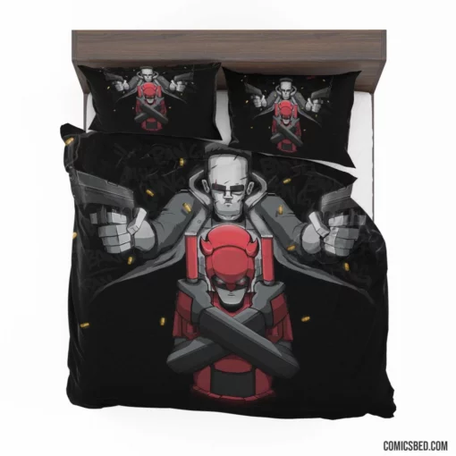 Daredevil Punisher Marvel Vigilantes Comic Bedding Set 1