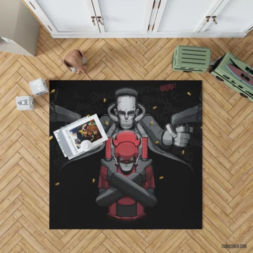 Daredevil Punisher Marvel Vigilantes Comic Rug