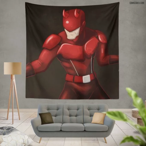 Daredevil Saga Marvel Urban Avenger Comic Wall Tapestry