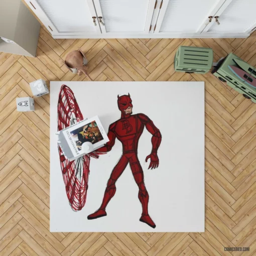 Daredevil Vigilante Chronicles Comic Rug