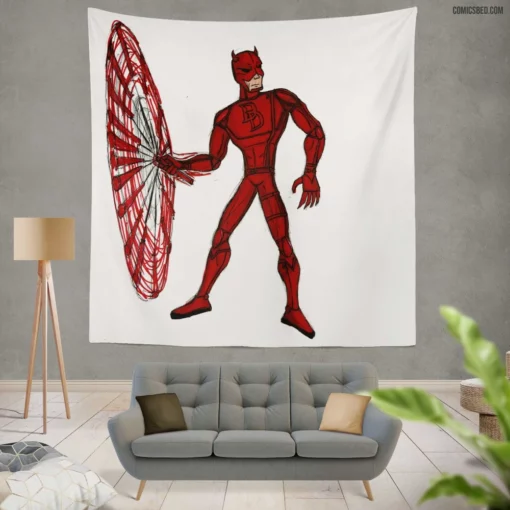 Daredevil Vigilante Chronicles Comic Wall Tapestry