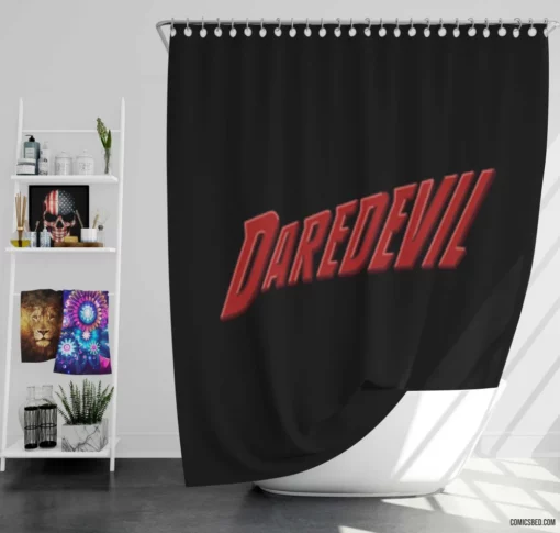 Daredevil Vigilante Law Comic Shower Curtain