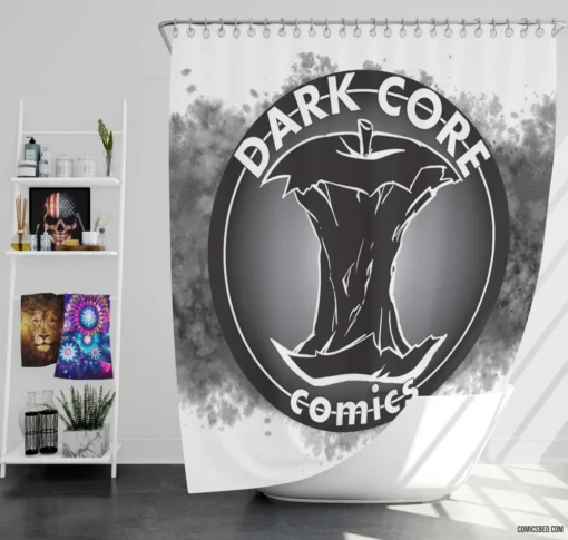 Dark Core Mysterious Chronicles Comic Shower Curtain