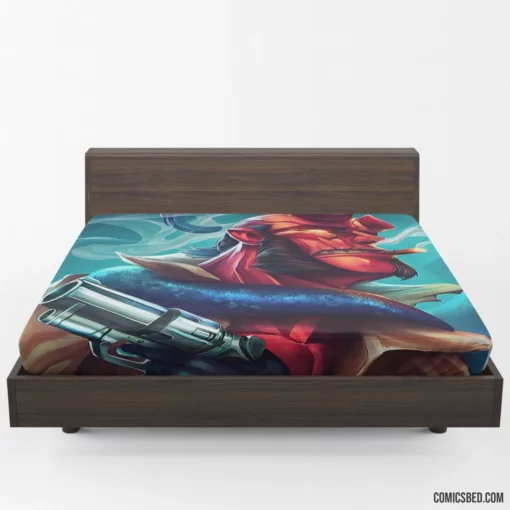 Dark Horse Legendary Antihero Hellboy Comic Fitted Sheet