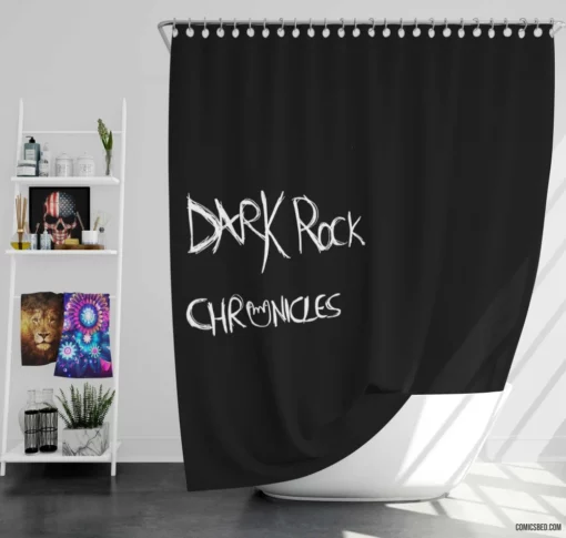 Dark Rock Chronicles Haunting Quest Comic Shower Curtain