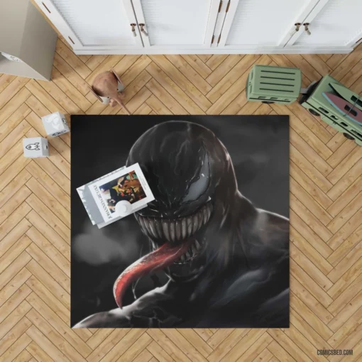 Dark Venom Marvel Allure of Sinister Comic Rug