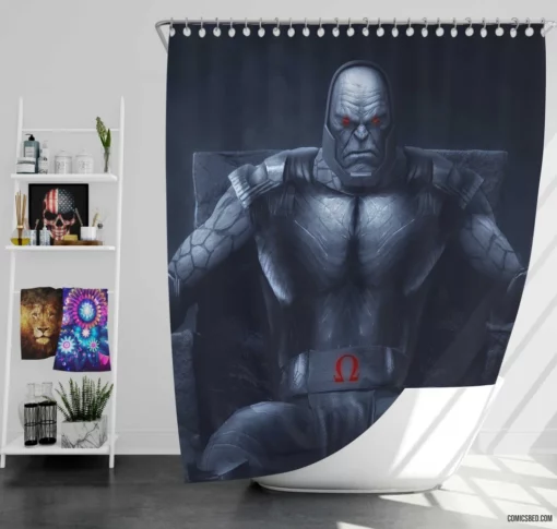 Darkseid DC Cosmic Tyrant Comic Shower Curtain