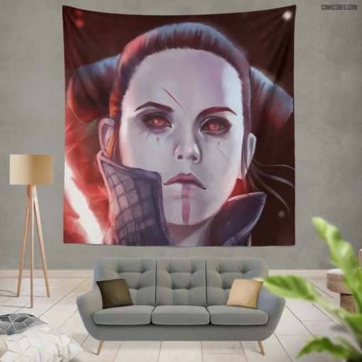 Darth Rey Star Wars Force Awakens Comic Wall Tapestry