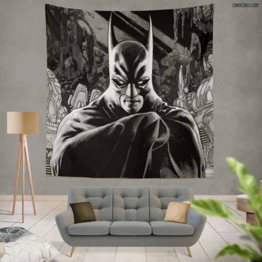 Dawn of Vengeance Gotham Guardian Comic Wall Tapestry