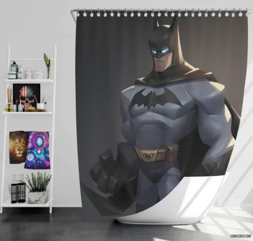 Dawn of the Bat Gotham Guardian Rises Comic Shower Curtain